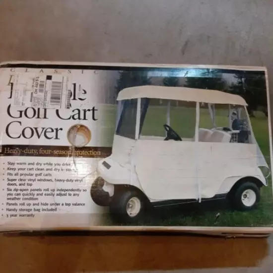 Classic brand vintage golf cart rain cover 2 passenger