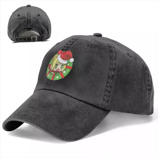 Retro Padoru Astolfo Christmas Unisex Baseball Cap for Outdoor Activities