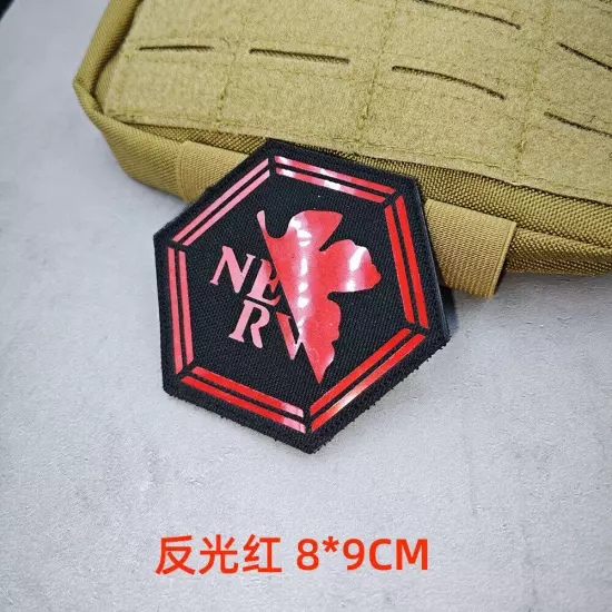 New Age Gospel NERV NERV EVA Nylon Reflective Morale Patch Tactical Anime Badge