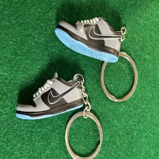 (2) Mini SB Dunk Low | Shoe Key Chain | Mini Sneaker Collectible | No Box