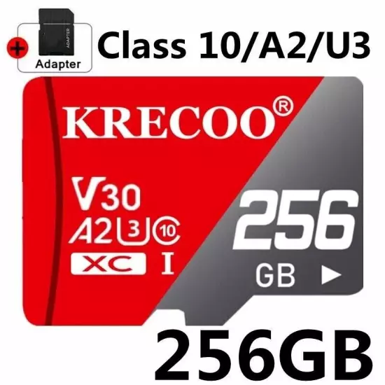 128GB 256GB 1TB Micro SD Card Memory Card TF Card with Free Adapter High Speed