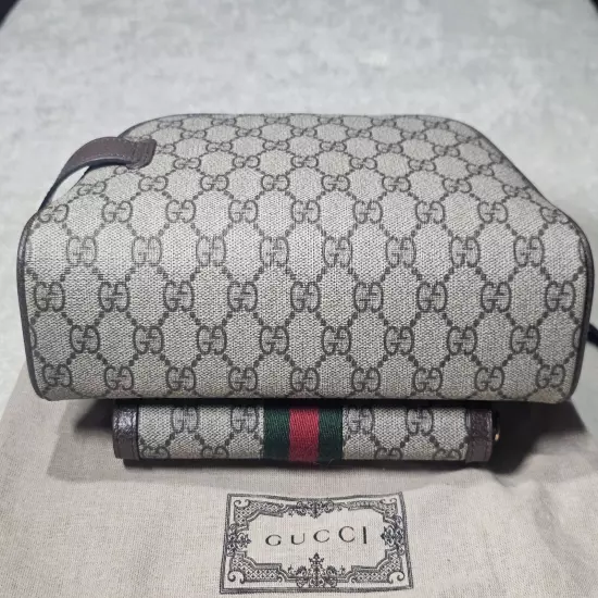 Gucci Clutch Bag/Beauty Cosmetic Toiletry Bag Supreme Marmont Web Handbag 751811