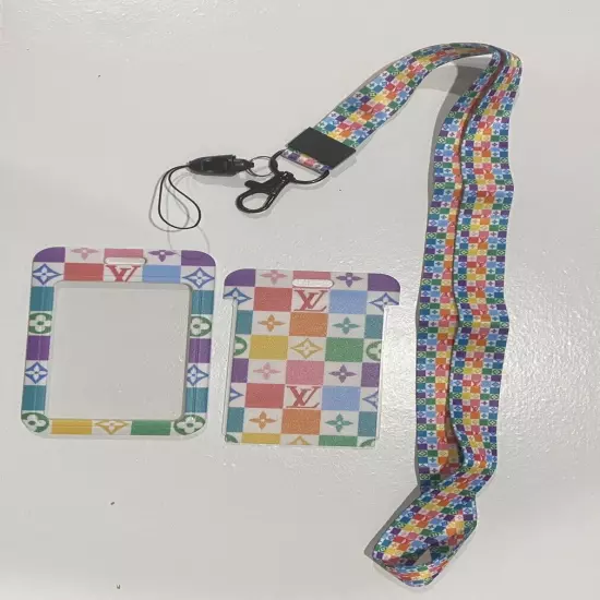 Designer lanyard with ID holder Keychain 