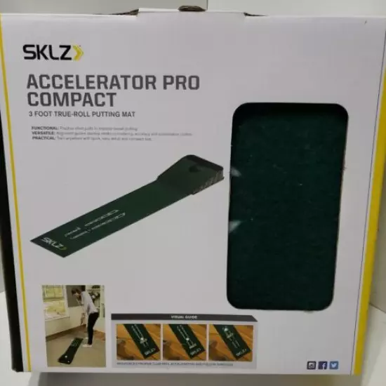 SKLZ Accelerator Pro Compact 3 Foot Putting Mat Indoor Putting Trainer new Gift