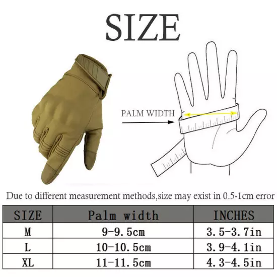 Shooting Touchscreen Gloves Tactical Military Gloves for Airsoft Paintball Army