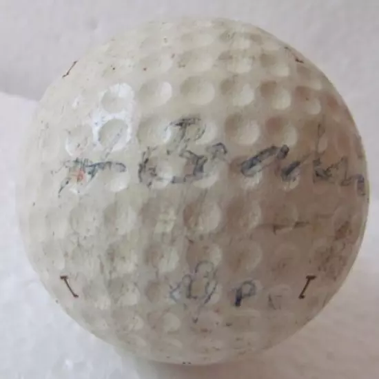 HARRY BRADSHAW AUTOGRAPHED DUNLOP 65 GOLF BALL DATED 1957