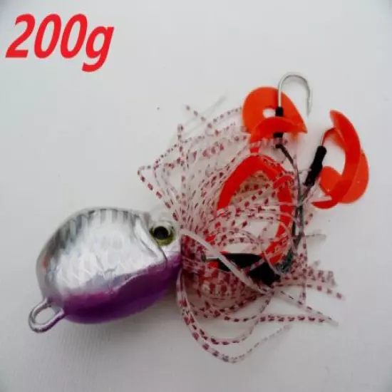 5 Thunder Jigs Octopus Saltwater Fishing lures - 2 Pieces 250g & 3 Pieces 200g 