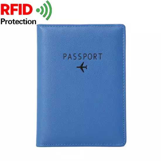 RFID Blocking Slim Travel Passport Wallet Leather ID Card Case Cover Wallet US