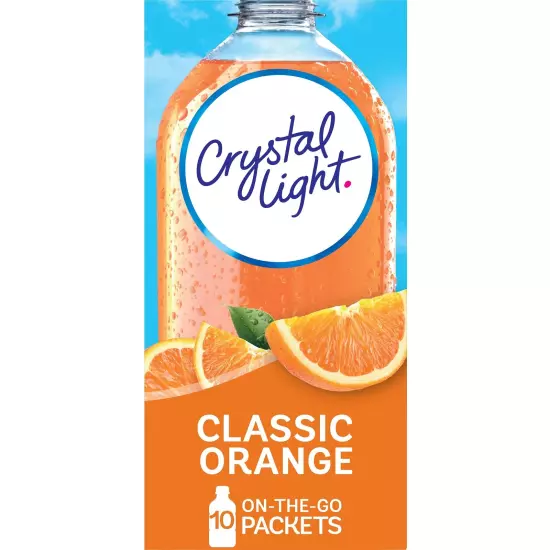 Drink Mix, Classic Orange,1.3 Oz( Pack of 6)