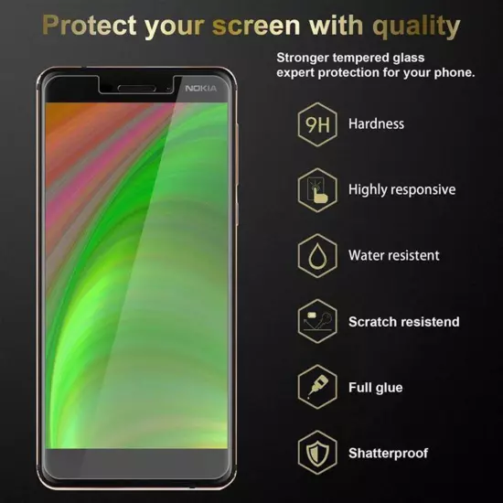 3x Tempered Glass for Nokia 6.1 Screen Display Protection Film