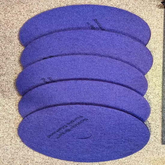 3M Scotch-Brite 21" (530mm) Purple Diamond Floor Pads Plus 0172-3 (5) Pads Case