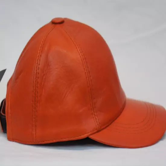 New 100% Real Genuine Lambskin Leather Baseball Cap Hat Sports Visor 32 COLORS