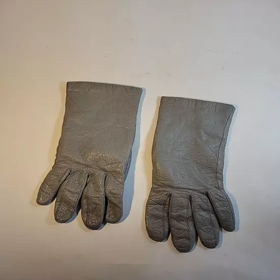 Womens Faux Leather Drivibg Gloves / Winter Gloves Size M