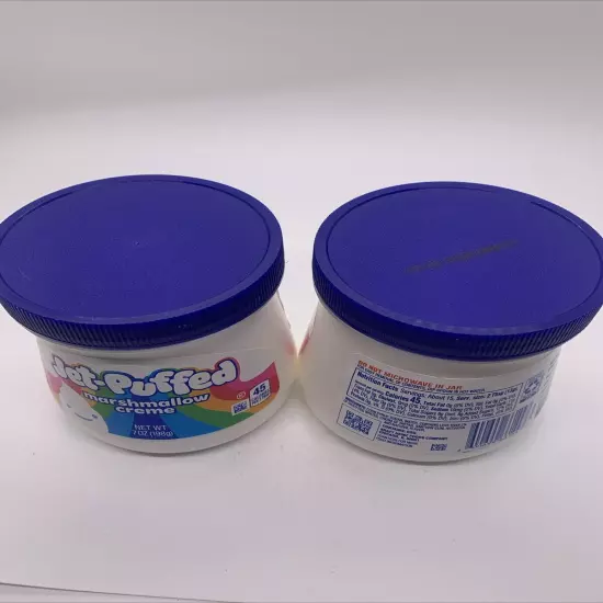 Jet Puffed Marshmallow Crème 7oz Jar Lot Of 2 