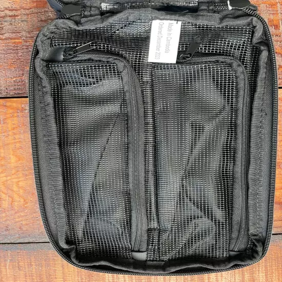 Gravel EXPLORER PLUS Travel TOILETRY BAG Black 10” X 7” 20” When Opened NWT NEW