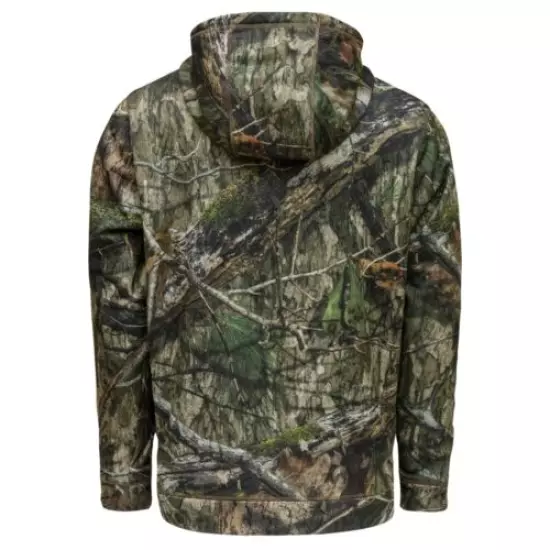 Mossy Oak Men's Performance Fleece Camo Hoodie, Hunting Clothes for Men