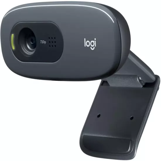 Logitech C270 HD Webcam, 720P, Widescreen HD Video Calling,Light Correction, Noi