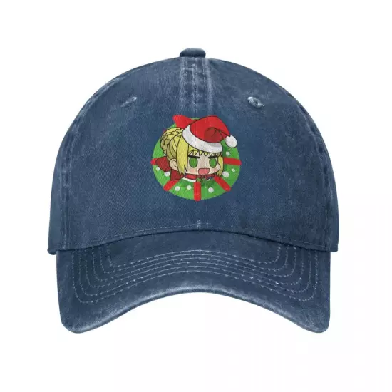 Retro Padoru Astolfo Christmas Unisex Baseball Cap for Outdoor Activities