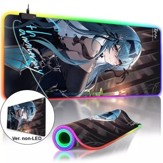 Epic Seven 7 Sexy Anime Girls Large RGB Gaming Mouse Pad Keyboard Play Table Mat