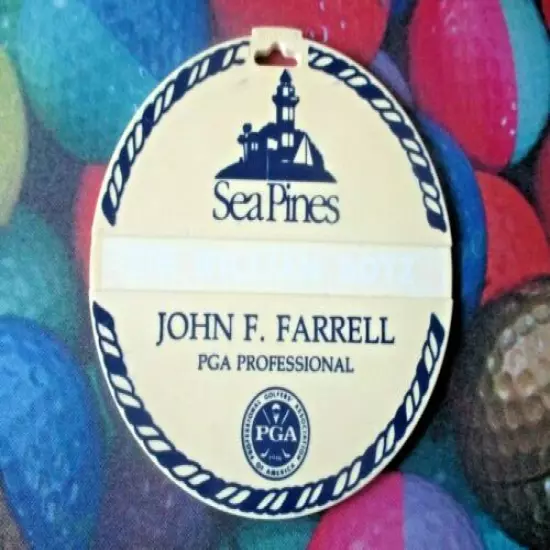 vtg - PGA Golf Bag Tag - HARBOUR TOWN GOLF LINKS - Hilton Head SC - John Farrell