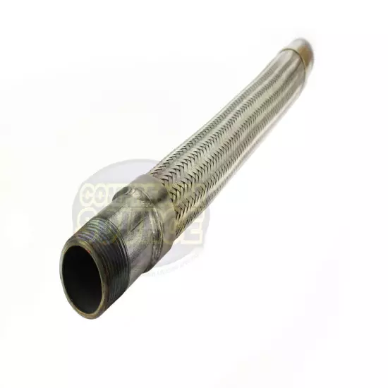 1" x 18" Stainless Steel Compressed Air Line Metal Flex Hose Compressor Tube