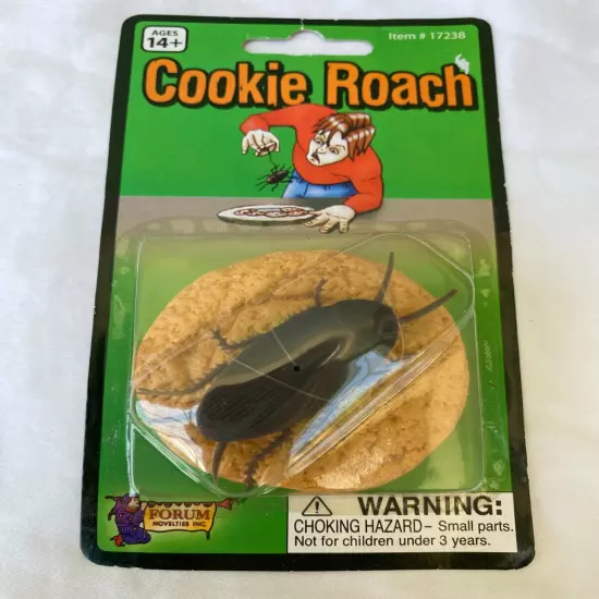 Vintage 2010 Cookie Cockroach roach 2" Halloween Prop Gag Gift Joke Prank NEW