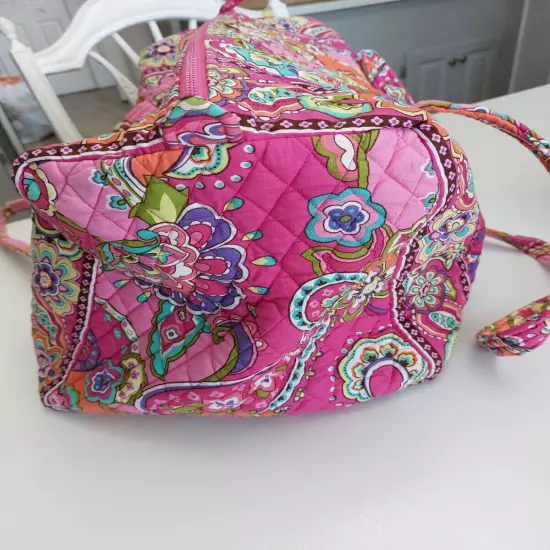 Vera Bradley Pink Swirls Set Lg Duffel, Miller Tote & LG Cosmetic 