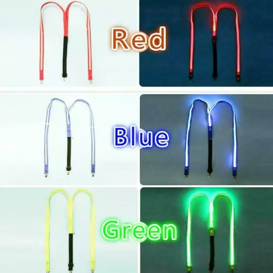 Light Up Men's LED Suspenders Perfect For Music Festival Sale USN