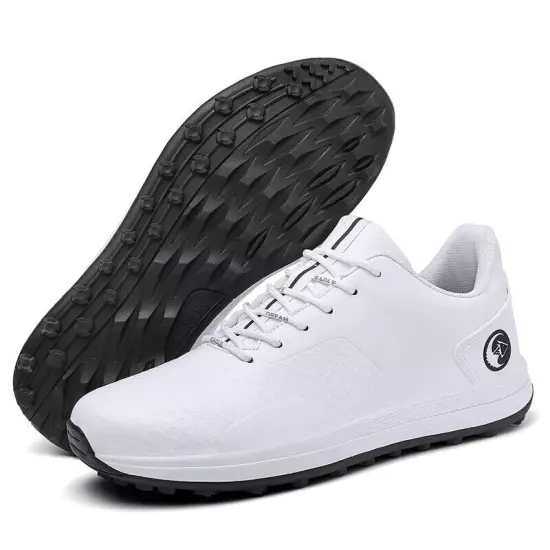 Comfortable Golf Shoes Men's Non-Slip Sneakers Waterproof Spikeless Golf Shoes