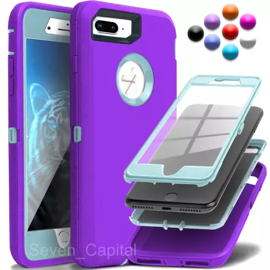 For iPhone 6 7 8 Plus SE 2 3 Protective Shockproof Cover Case + Screen Protector