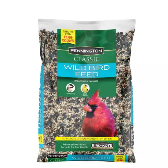 Pennington Classic Dry Wild Bird Feed and Seed, 10 lb. Bag, 1 Pack