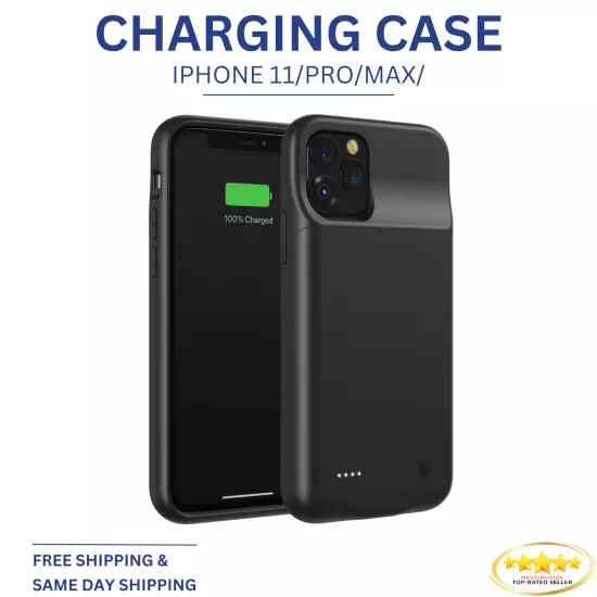 iPhone 11/ 11Pro/ 11 Pro Max 6000mAh Power Charging Rechargeable Battery Case