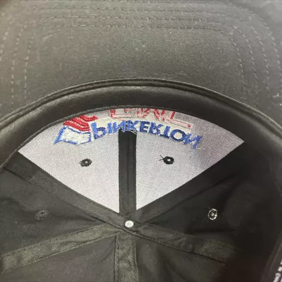 Pinkerton GMC Cap Hat Black Strap Back Embroidered