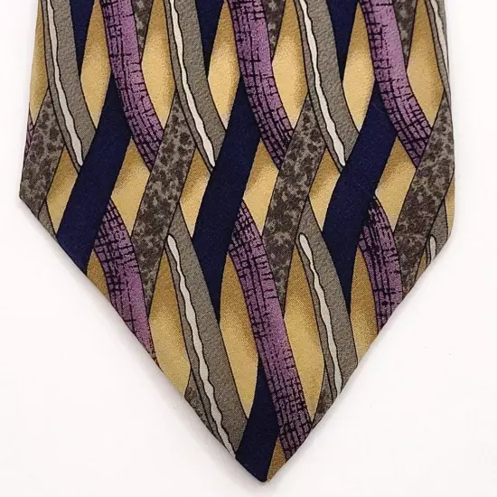 BRANDY Cocktail Collection Business Casual Silk Necktie Colorful Weave Pattern