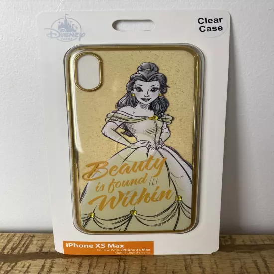 Disney Parks D-Tech Belle Beauty & the Beast iPhone XS Max Phone Case - NEW