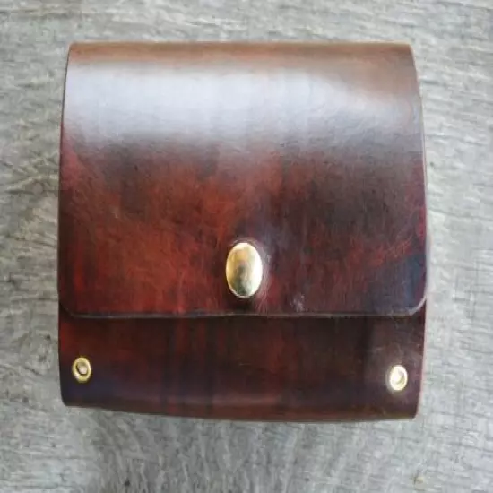 CUSTOM MADE LEATHER FLY WALLET FOR FLY FISHERMAN