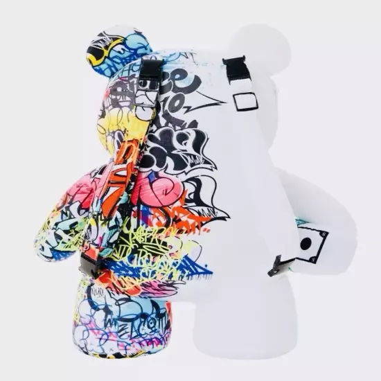 SprayGround Half Graff MoneyBear TeddyBear Backpack NWT Authentic