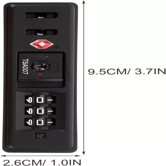 Luggage Locks, 3 Digits Combination Lock Travel Suitcase Lock Authentication Pas