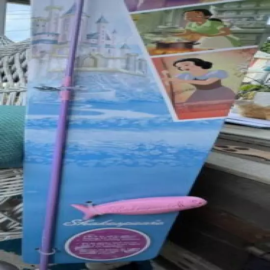 Disney Princess Fishing Pole: Rod & Reel Combo-Shakespeare-New-02221-0840