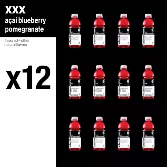 vitaminwater xxx electrolyte enhanced water w/vitamins açai-blueberry-pomegra...