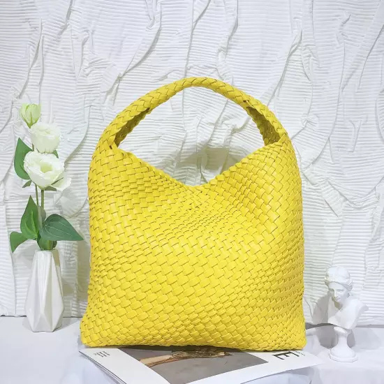 Women Woven Handbag High Quality Lightweight Travel Expanding Folders