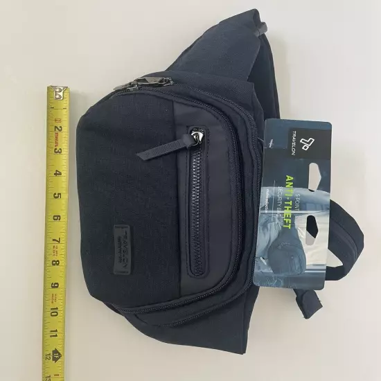 Travelon Waist Pack Anti-Theft RFID Blocking Navy Heather NWT