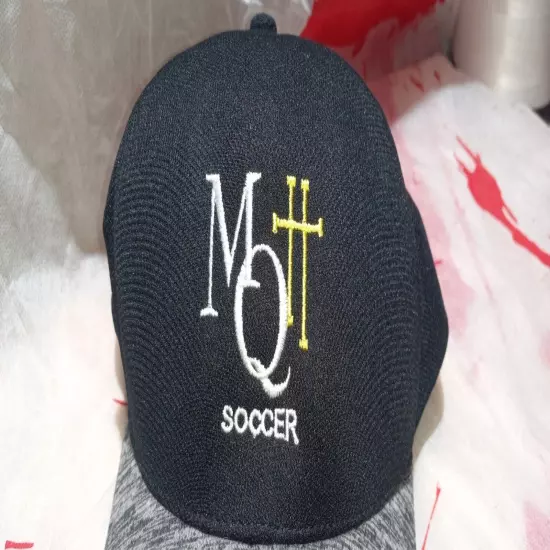 MQH Soccer Gray Black Imperial 1 One Touch Hat Cap 