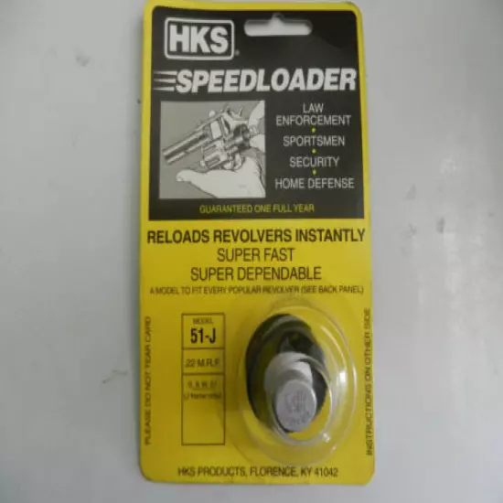 HKS Speedloader; 51-J; For 6-shot S&W 51, J Frame Only; 2 Pack; 22 MRF