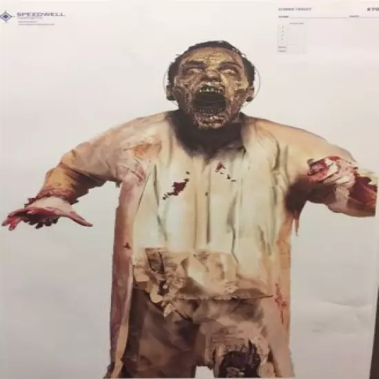 Full Color Photo-Situational Zombie Man or Woman Target, 23" x 35"