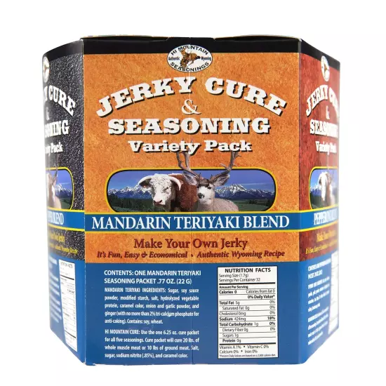 Hi Mountain Jerky Seasoning and Cure Kit | VARIETY PACK #2 | Flavors Mandarin...