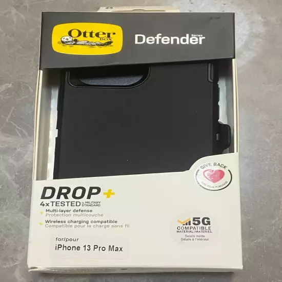 Otterbox Defender Series Case With Holster For iPhone 13 Pro Max Only Black