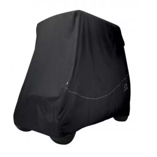 Golf Cart Quick-Fit Cover fits most two-person cars up to 60''L roof - Black