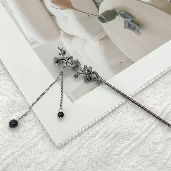 Metal Tassel Hair Stick Chinese Hairpin Handmade Hair Styling Chopstick Sticks