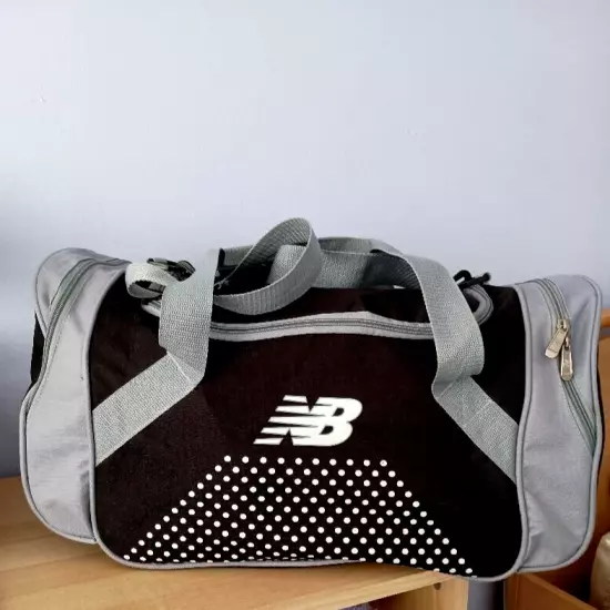 New Balance Black Gym Sport Duffle Carry On Travel Bag